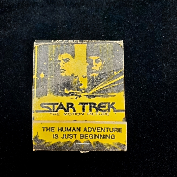Vintage 70s Star Trek The Motion Picture Movie Promo Matchbook Spock Ears Offer - Picture 7 of 9